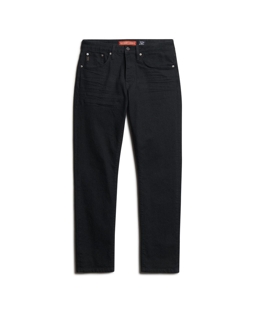 vintage slim straight jeans in venom gewassen zwart