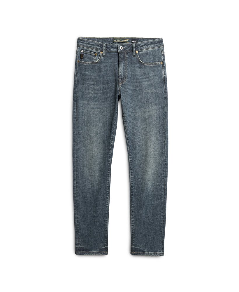 vintage slim fit jeans in mercer mid blue