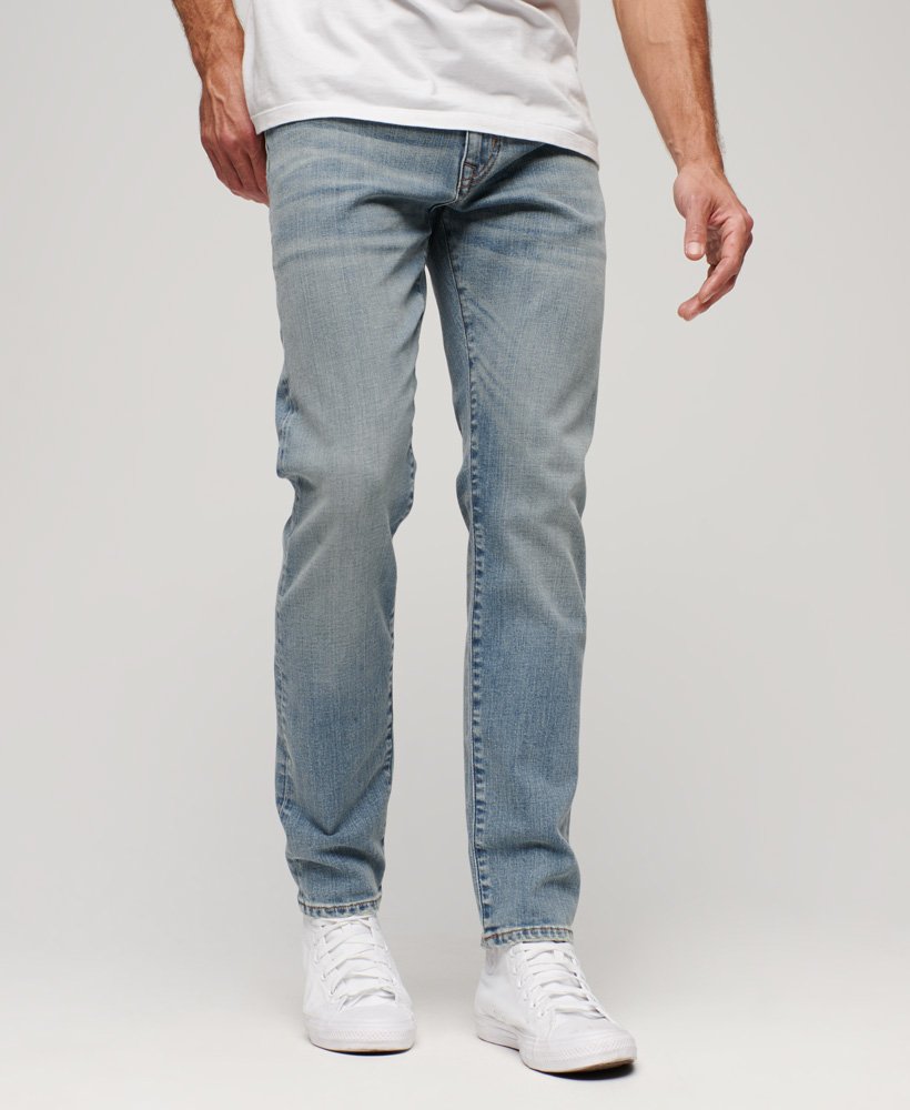 vintage slim fit jeans in fulton lichtblauw