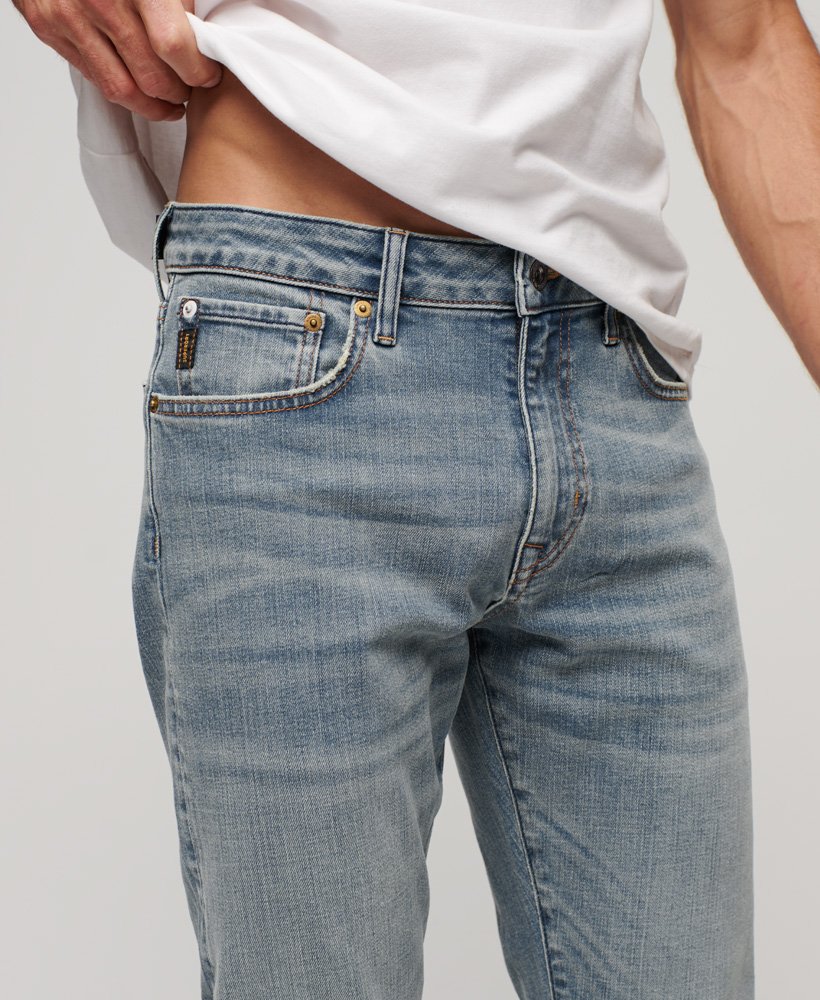 vintage slim fit jeans in fulton lichtblauw