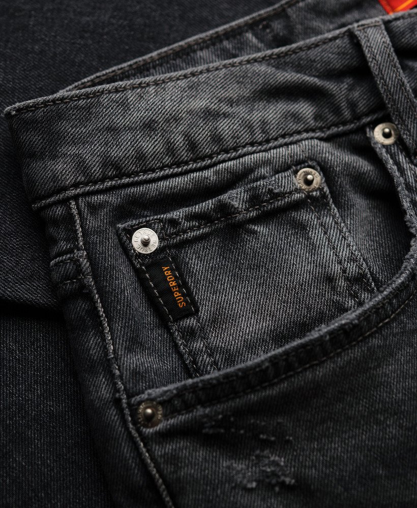 vintage slim straight jeans in venom gebruikt zwart
