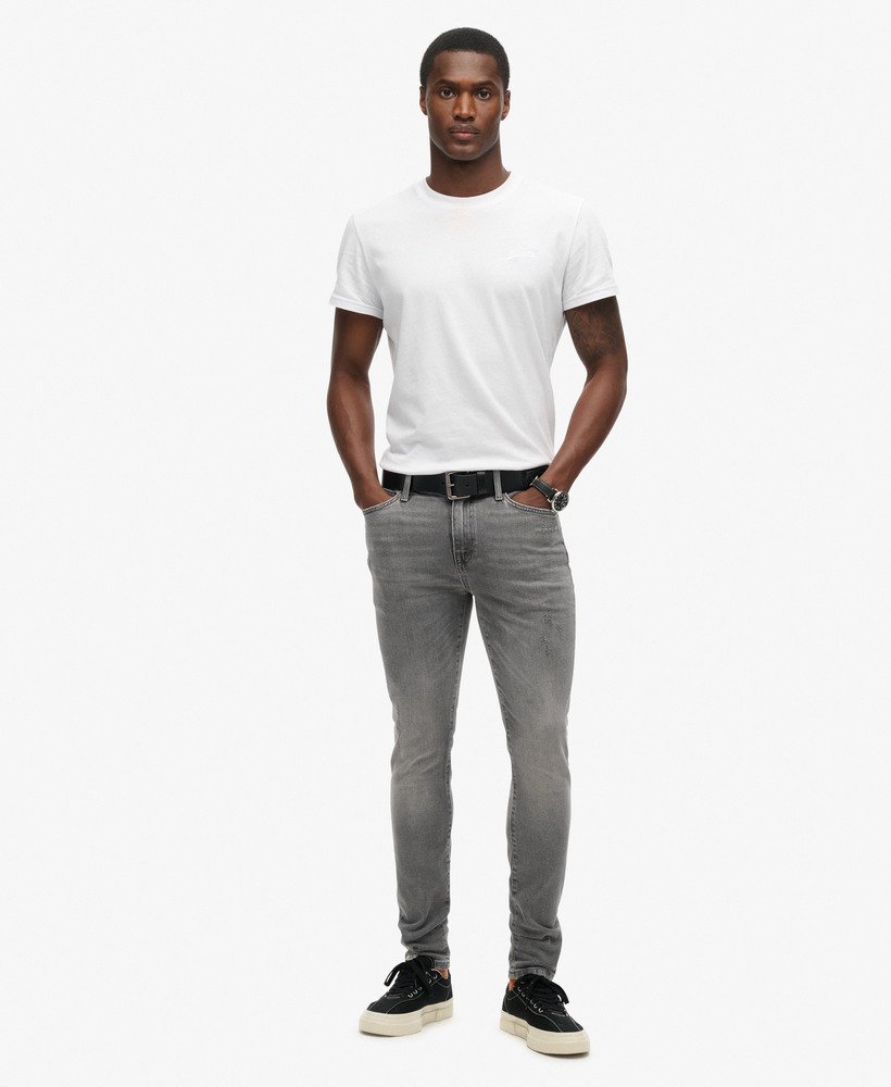 vintage skinny jeans in clinton gewassen grijs