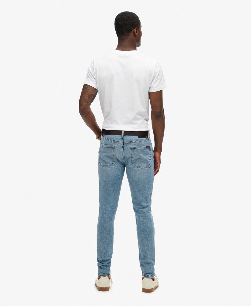 vintage skinny jeans in shotwell blue