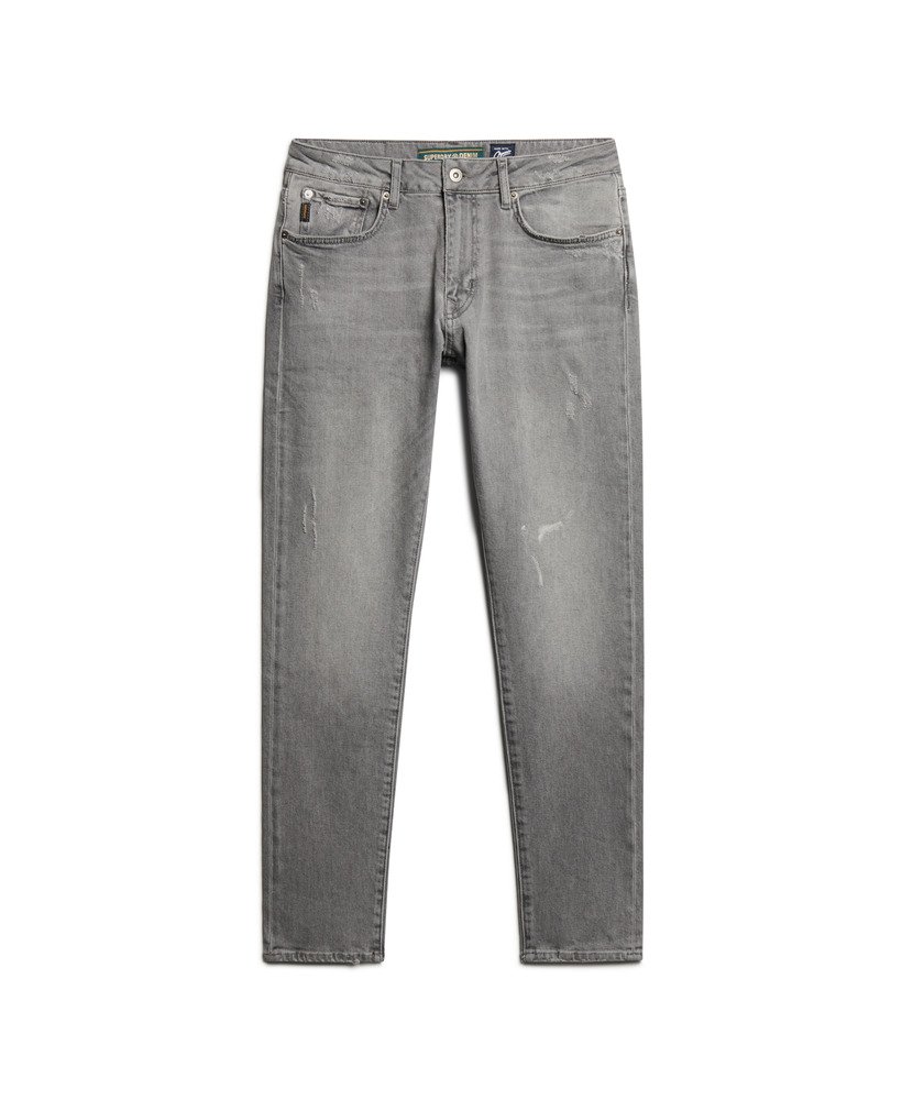 vintage slim fit jeans in clinton gewassen grijs
