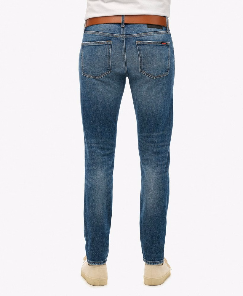 Vintage slim fit jeans van biologisch katoen
