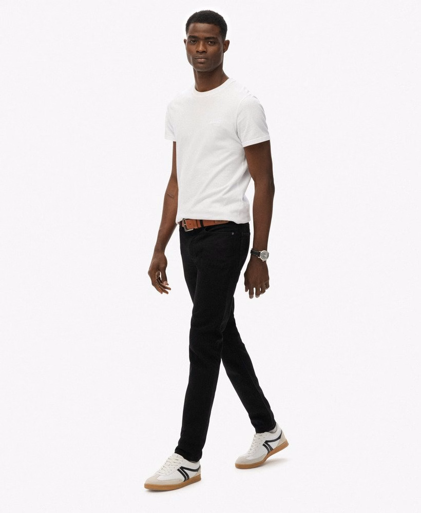 Vintage slim fit jeans van biologisch katoen
