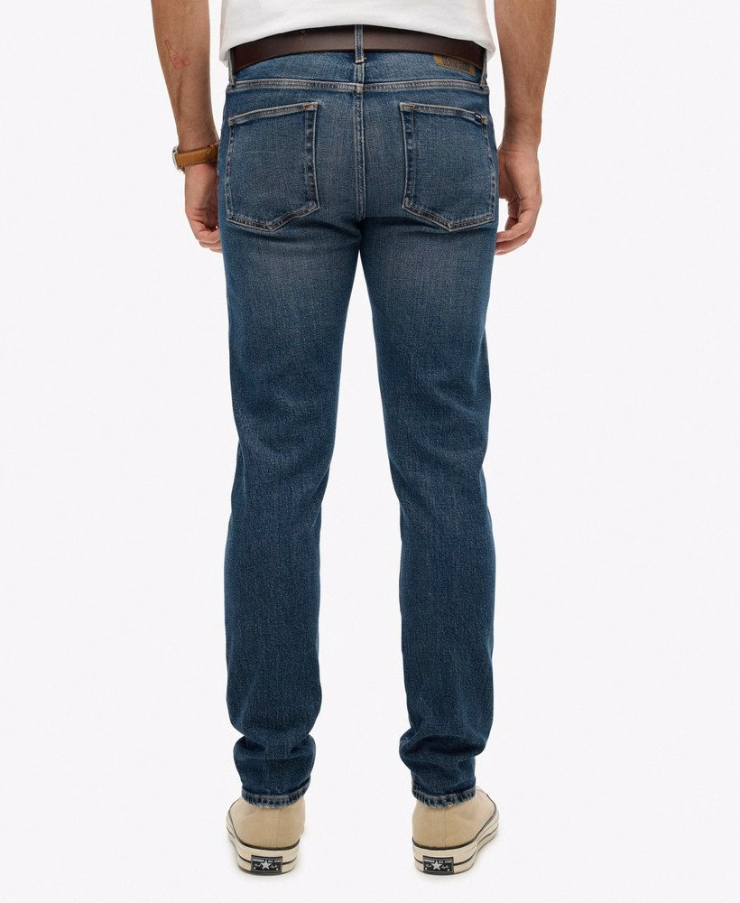 Vintage slim fit jeans van biologisch katoen