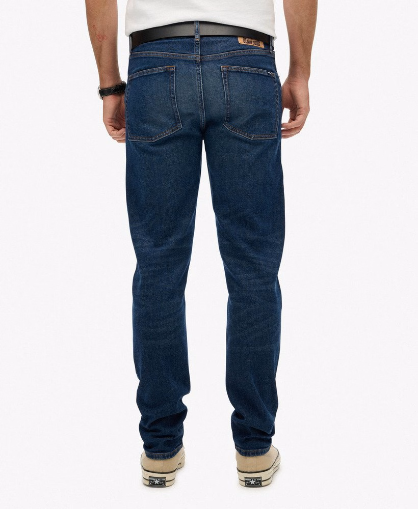 Vintage slim fit rechte jeans van biologisch katoen
