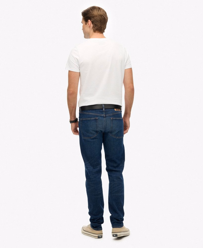 Vintage slim fit rechte jeans van biologisch katoen