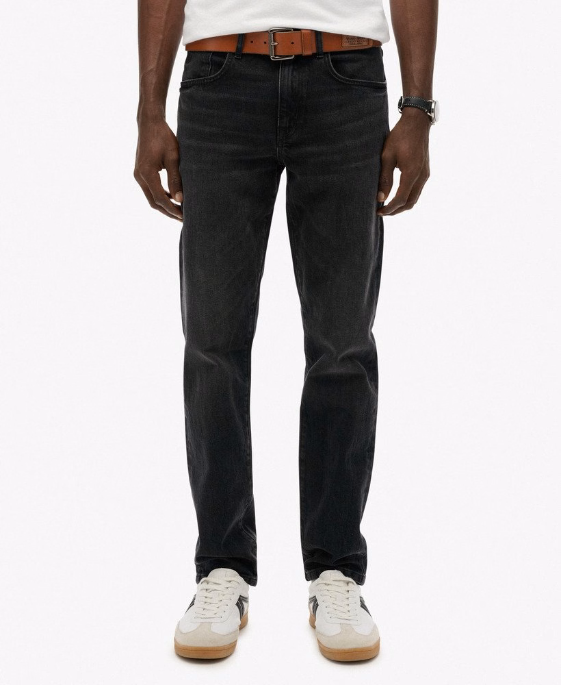 Vintage slim fit rechte jeans van biologisch katoen
