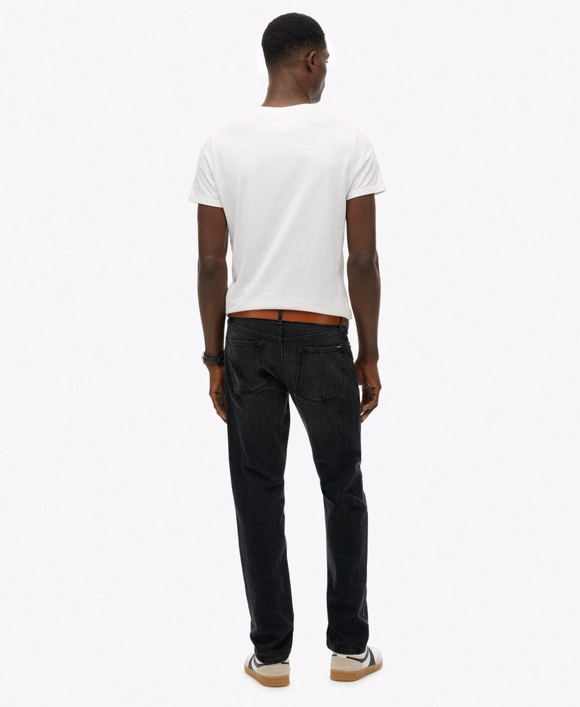 Vintage slim fit rechte jeans van biologisch katoen