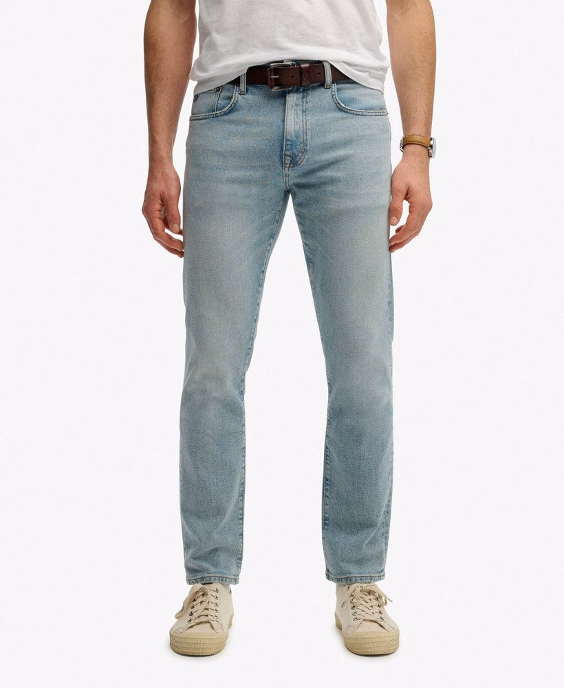 Vintage slim fit rechte jeans van biologisch katoen