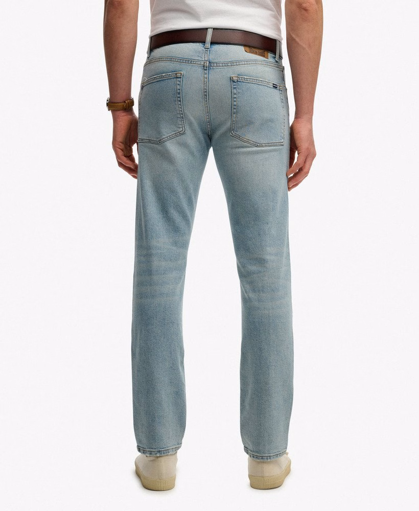 Vintage slim fit rechte jeans van biologisch katoen