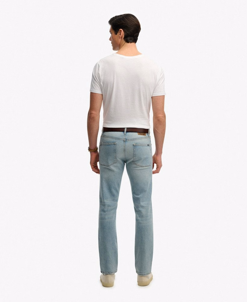 Vintage slim fit rechte jeans van biologisch katoen