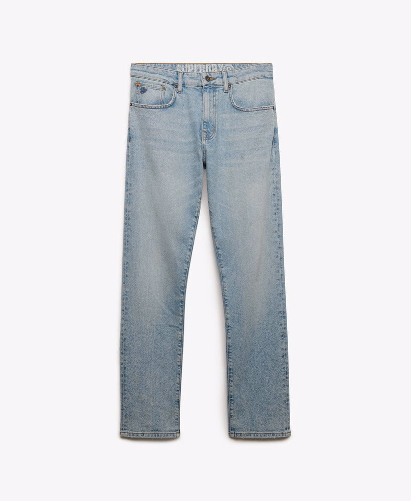 Vintage slim fit rechte jeans van biologisch katoen