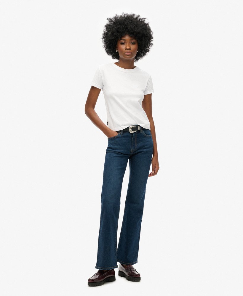 vintage van dyke mid-rise slim flare jeans gebruikt