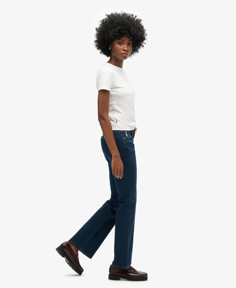 vintage van dyke mid-rise slim flare jeans gebruikt