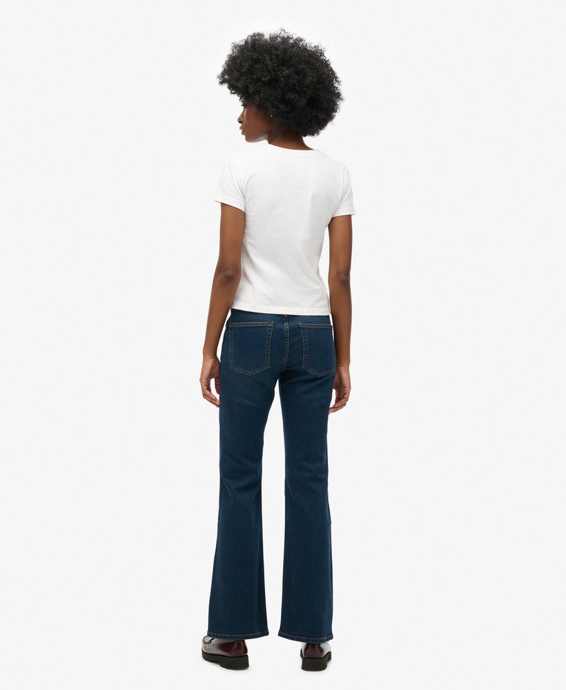 vintage van dyke mid-rise slim flare jeans gebruikt
