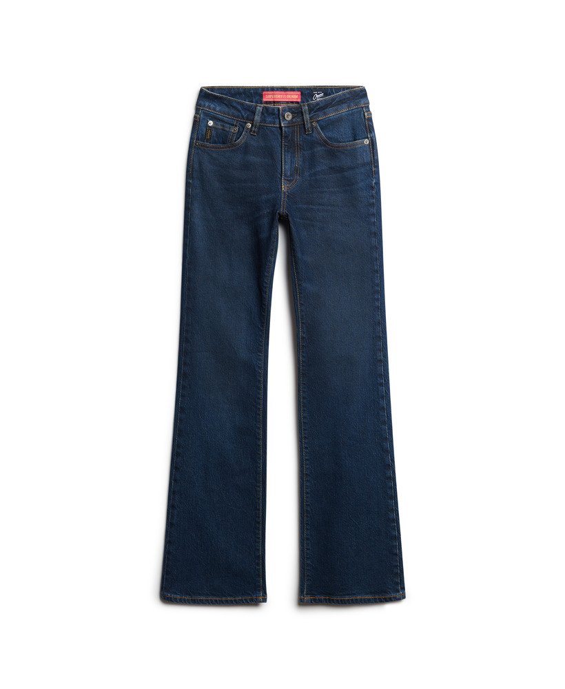 vintage van dyke mid-rise slim flare jeans gebruikt