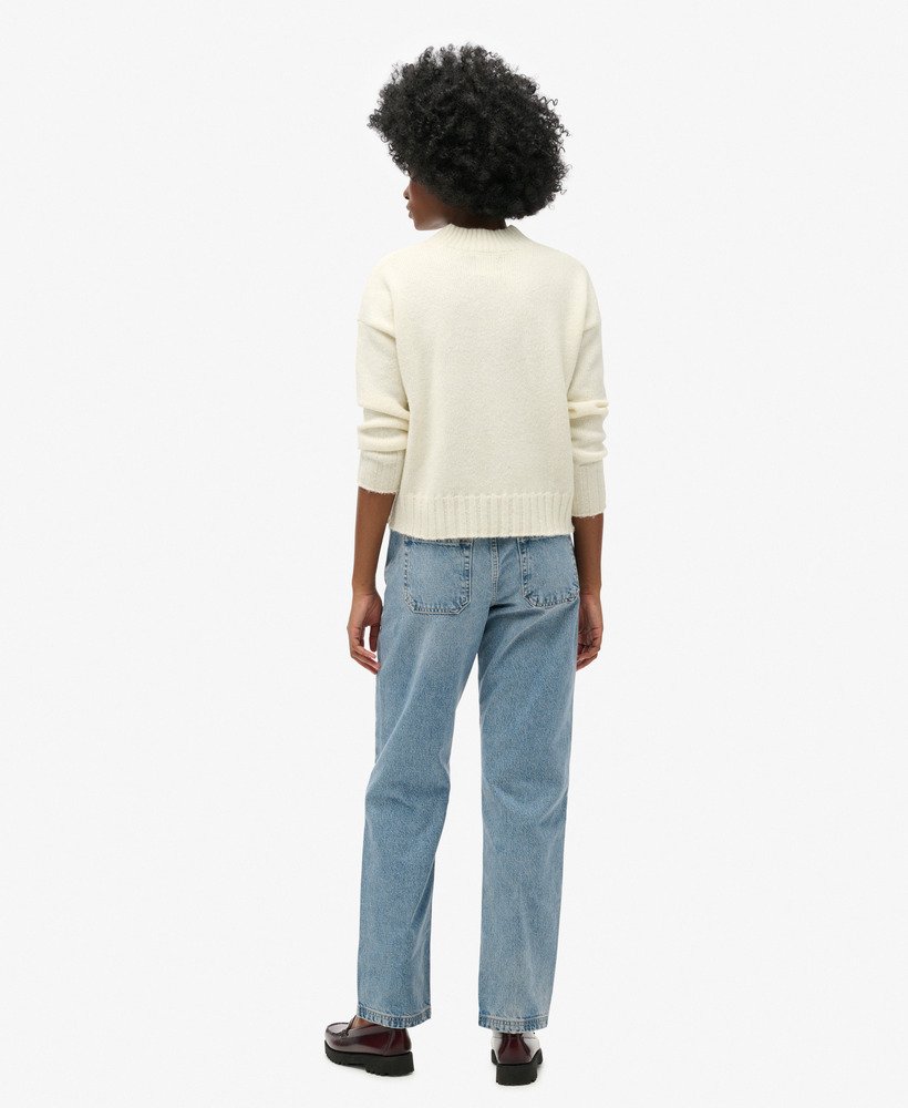middelhoge taille rechte jeans in lente vintage op maat