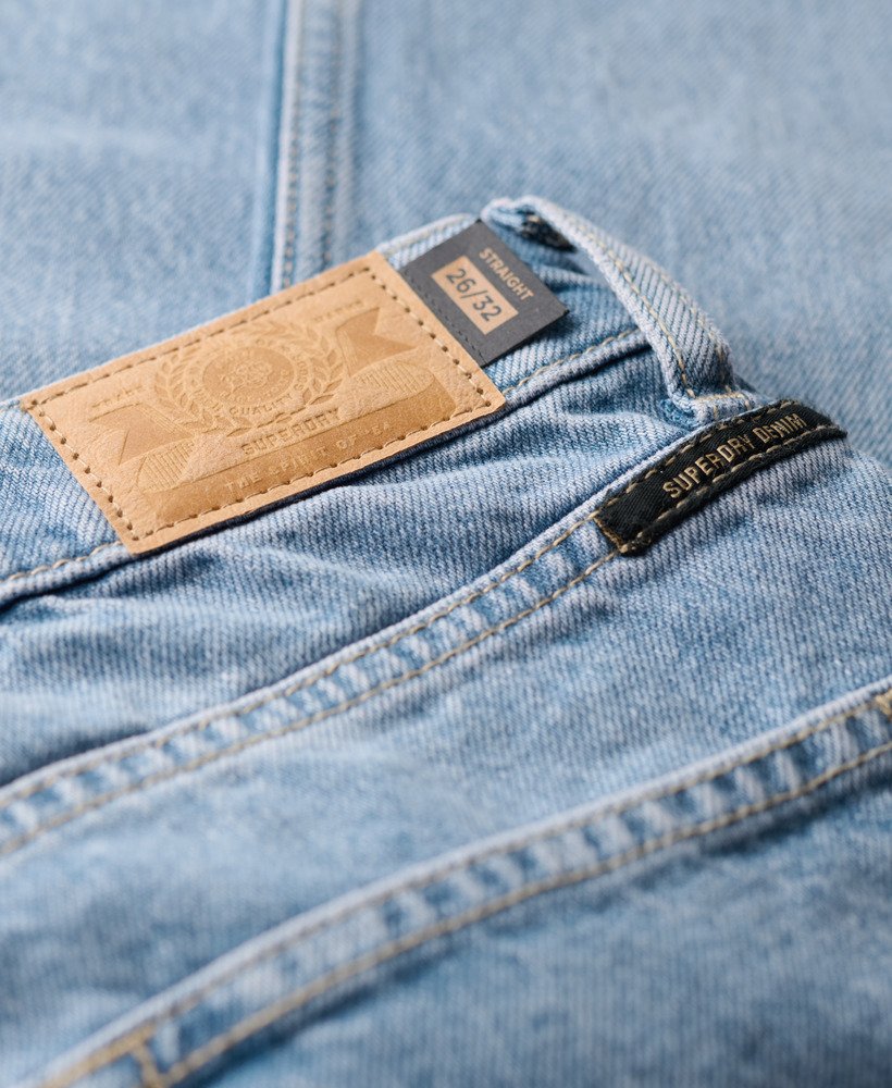 middelhoge taille rechte jeans in lente vintage op maat