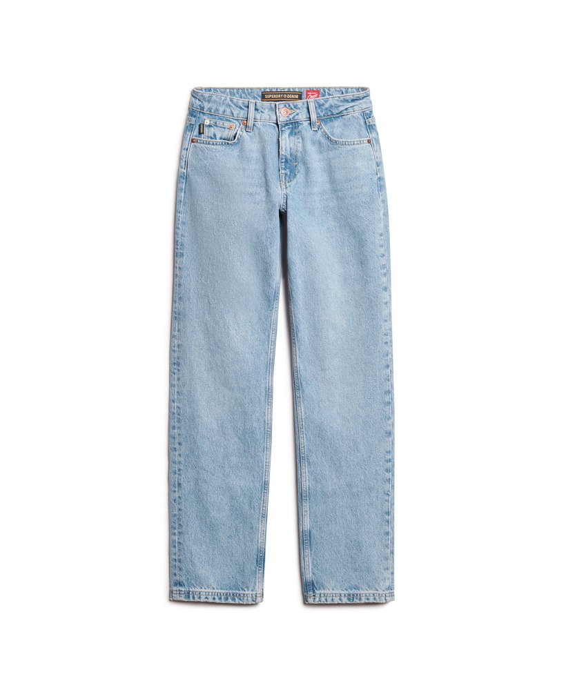 middelhoge taille rechte jeans in lente vintage op maat