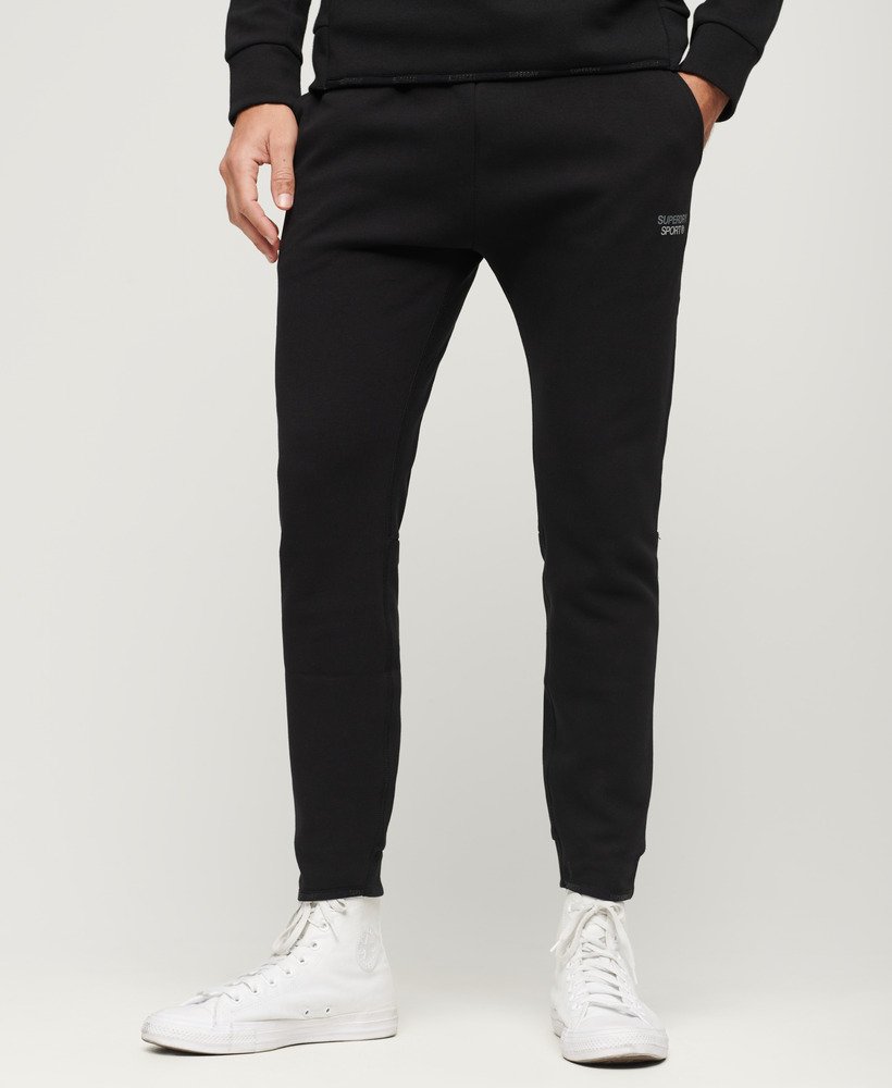 sport tech tapered joggingbroek in zwart