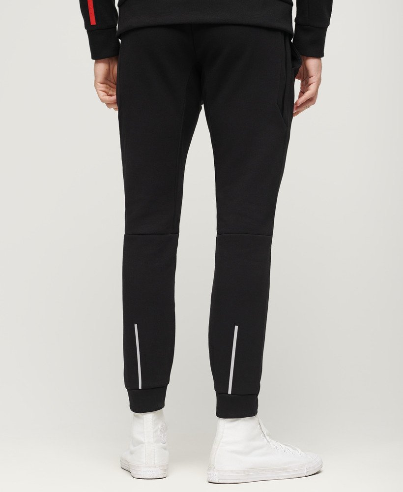 sport tech tapered joggingbroek in zwart