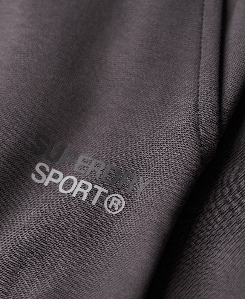 sport tech tapered joggers in donker leigrijs