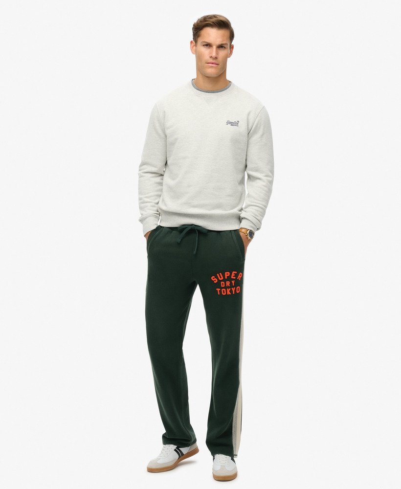 vintage athletic joggingbroek in academy donkergroen