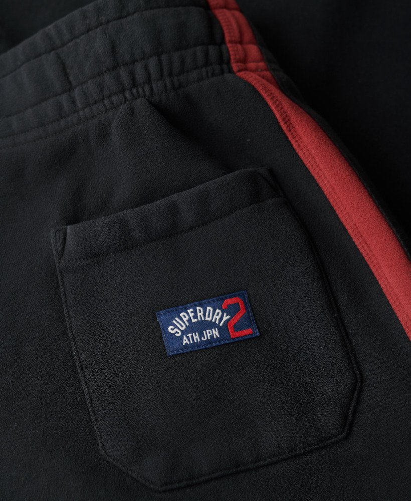 essential logo straight joggers in zwartrijk bordeauxrood