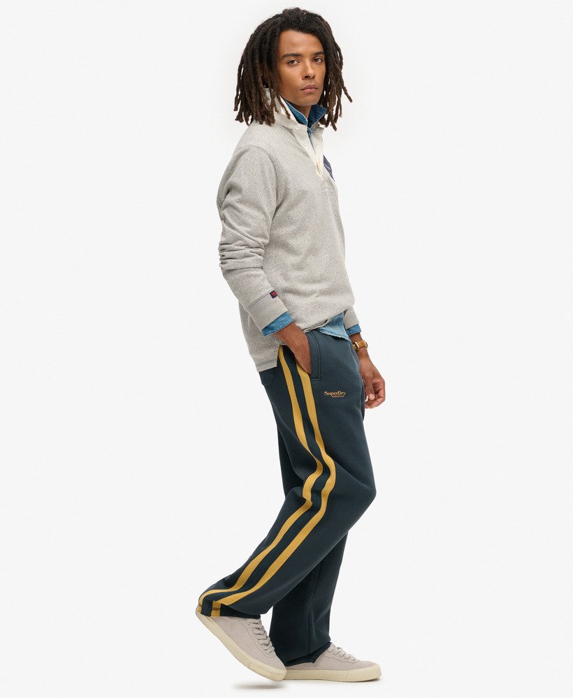 essential logo straight joggers in eclipse navywinter gold
