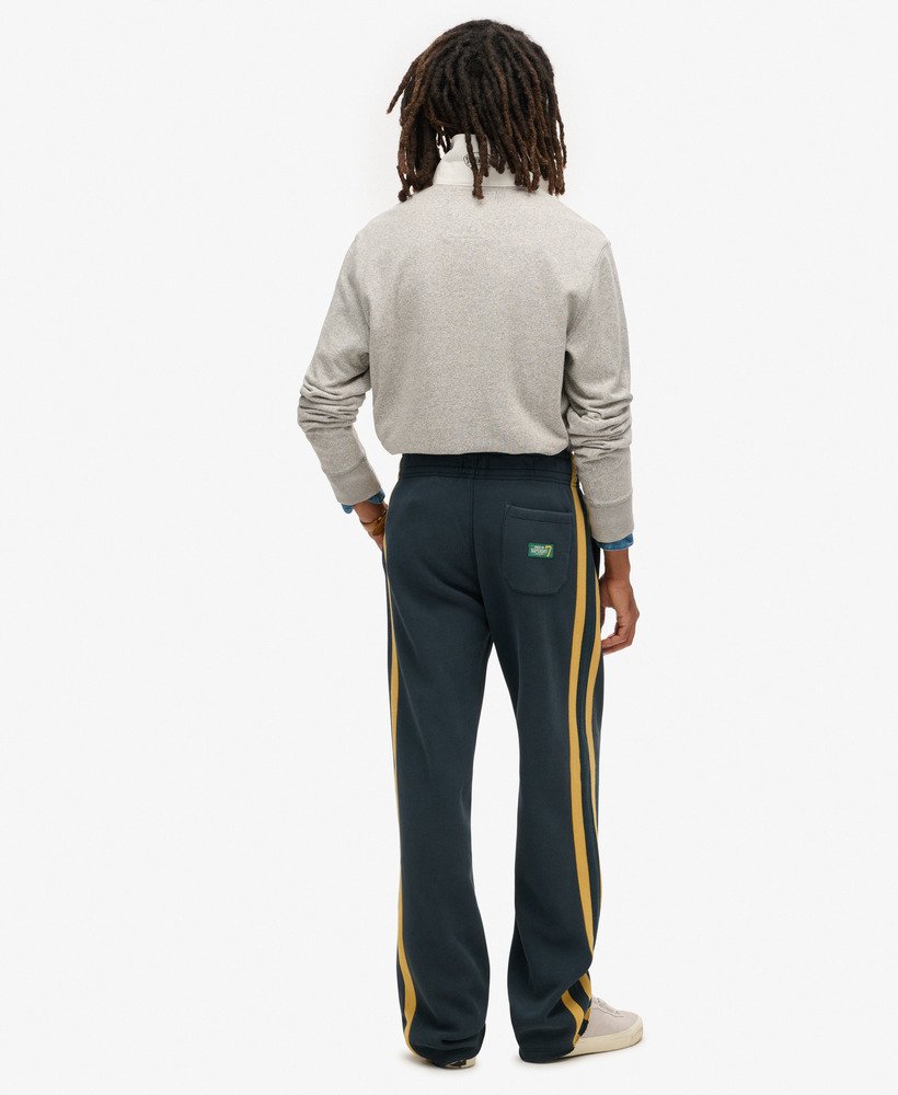 essential logo straight joggers in eclipse navywinter gold