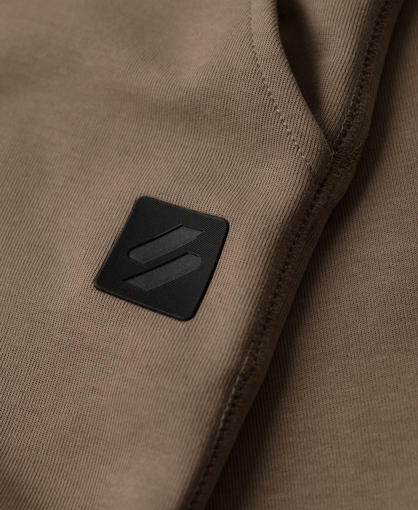 code tech slim joggers in fossil brown