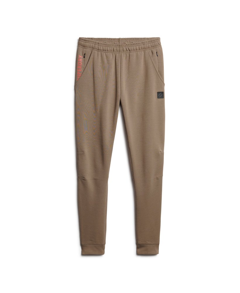code tech slim joggers in fossil brown