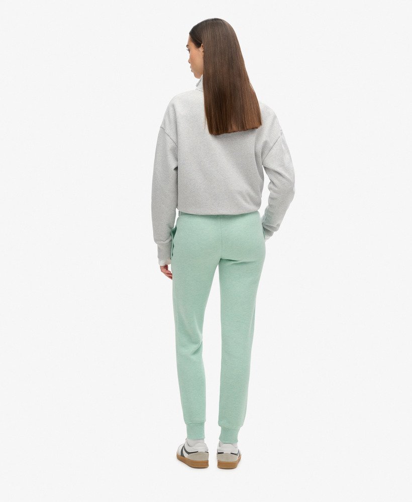 essential logo joggers in minted green marl