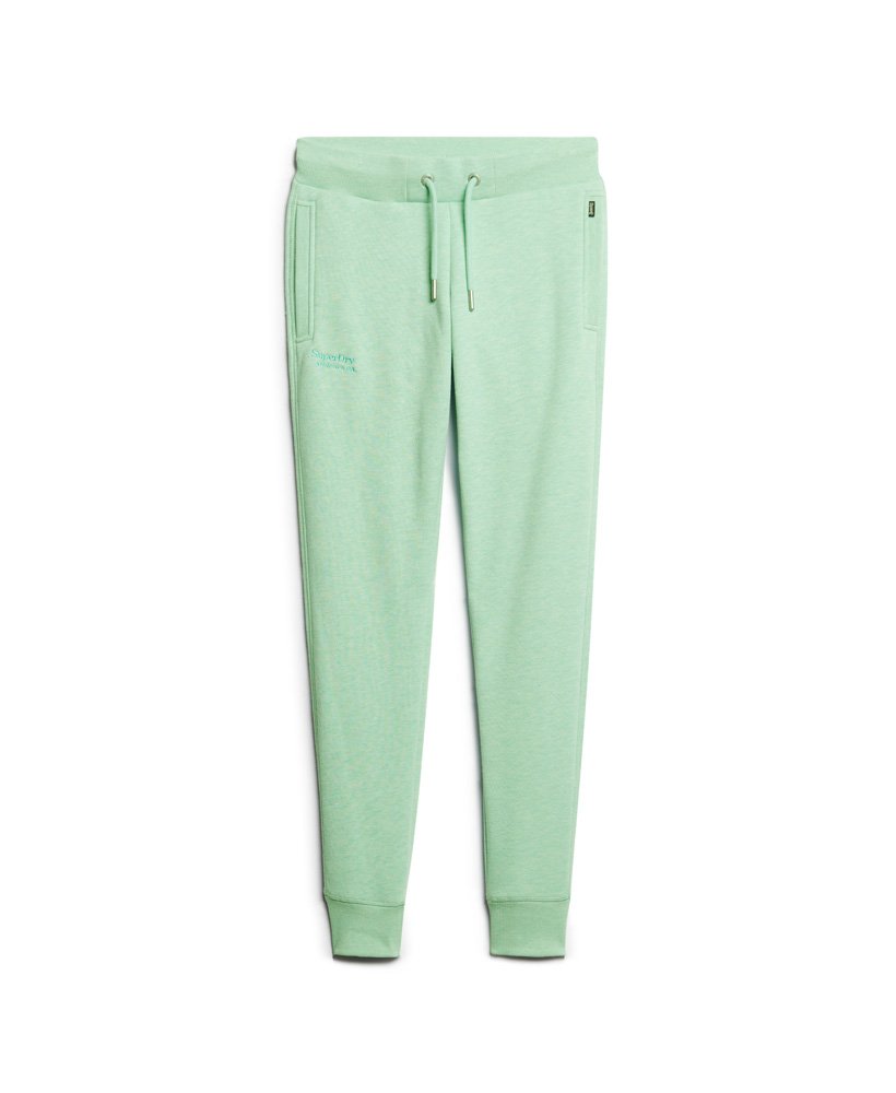 essential logo joggers in minted green marl
