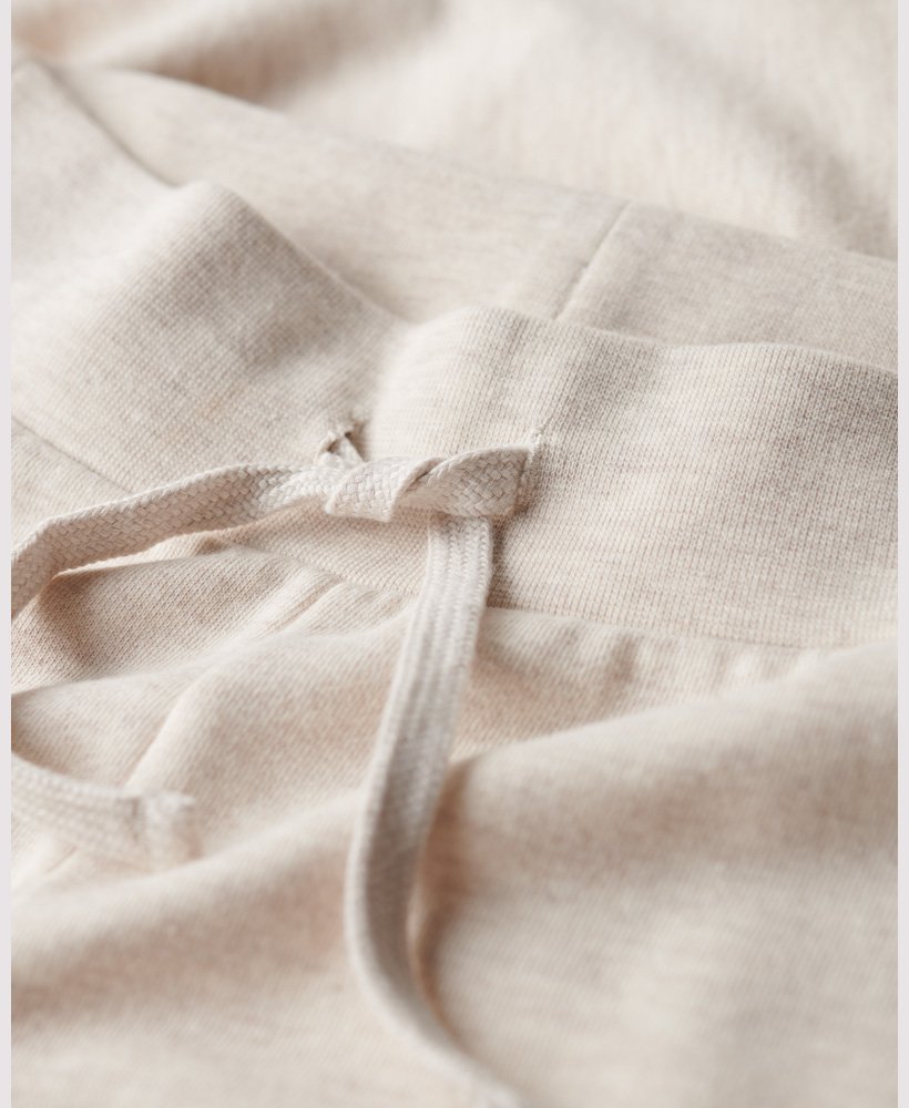 athletic essentials jersey flare joggers in oatmeal beige marl