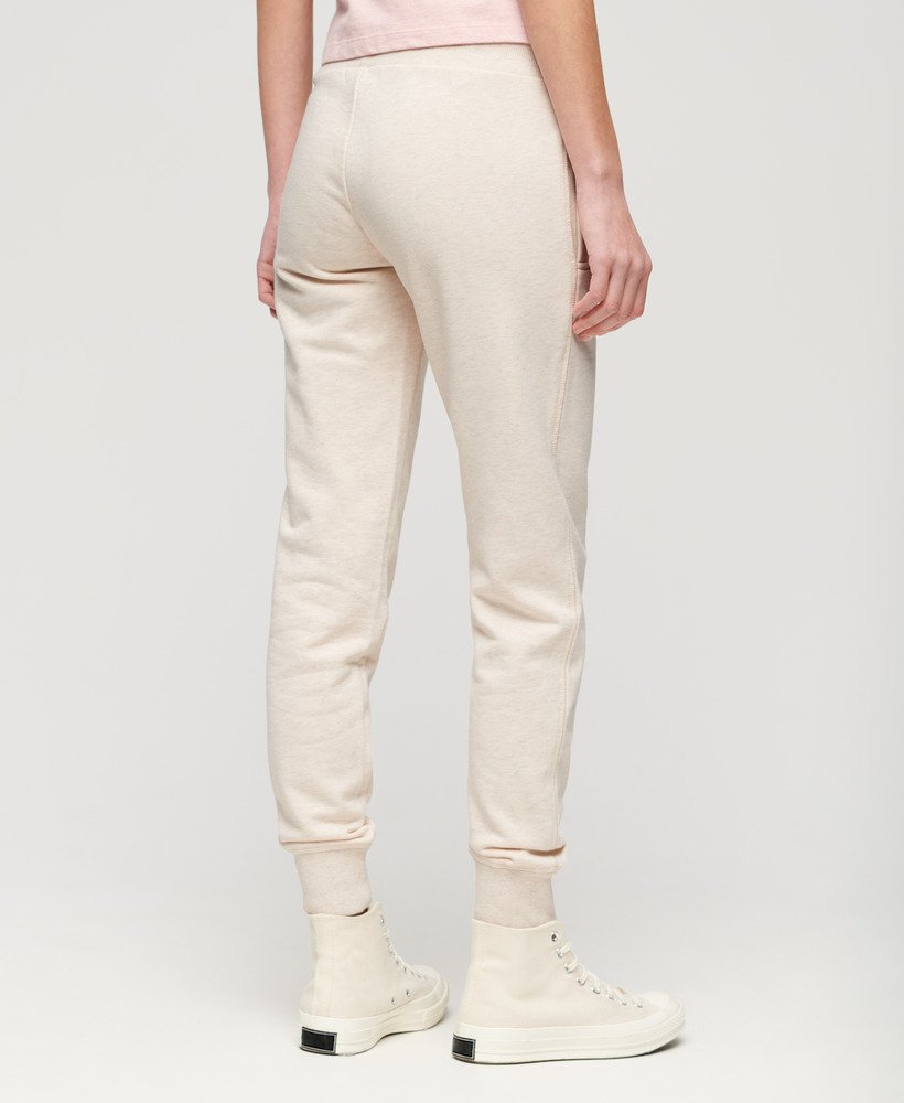 essential logo joggers in light oat marl