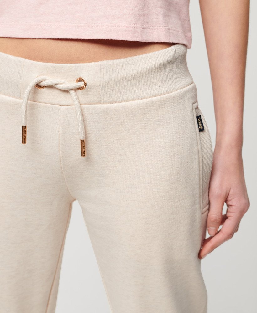 essential logo joggers in light oat marl
