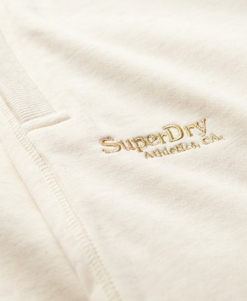 essential logo joggers in light oat marl