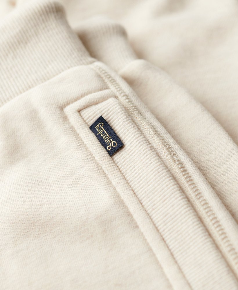 essential logo joggers in light oat marl