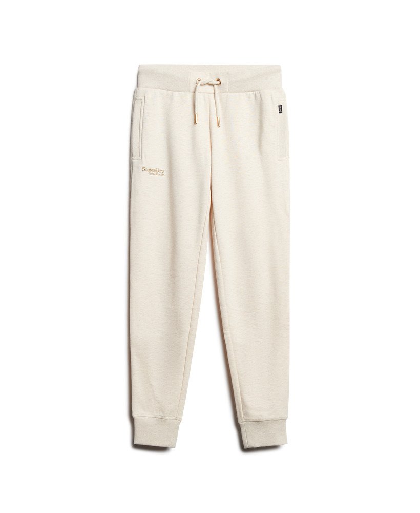 essential logo joggers in light oat marl