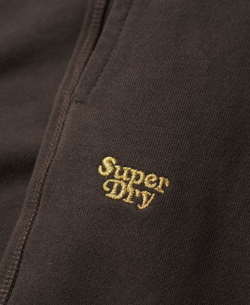 essential logo straight joggers in bison black