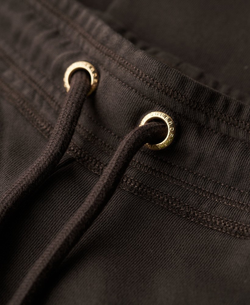 essential logo straight joggers in bison black