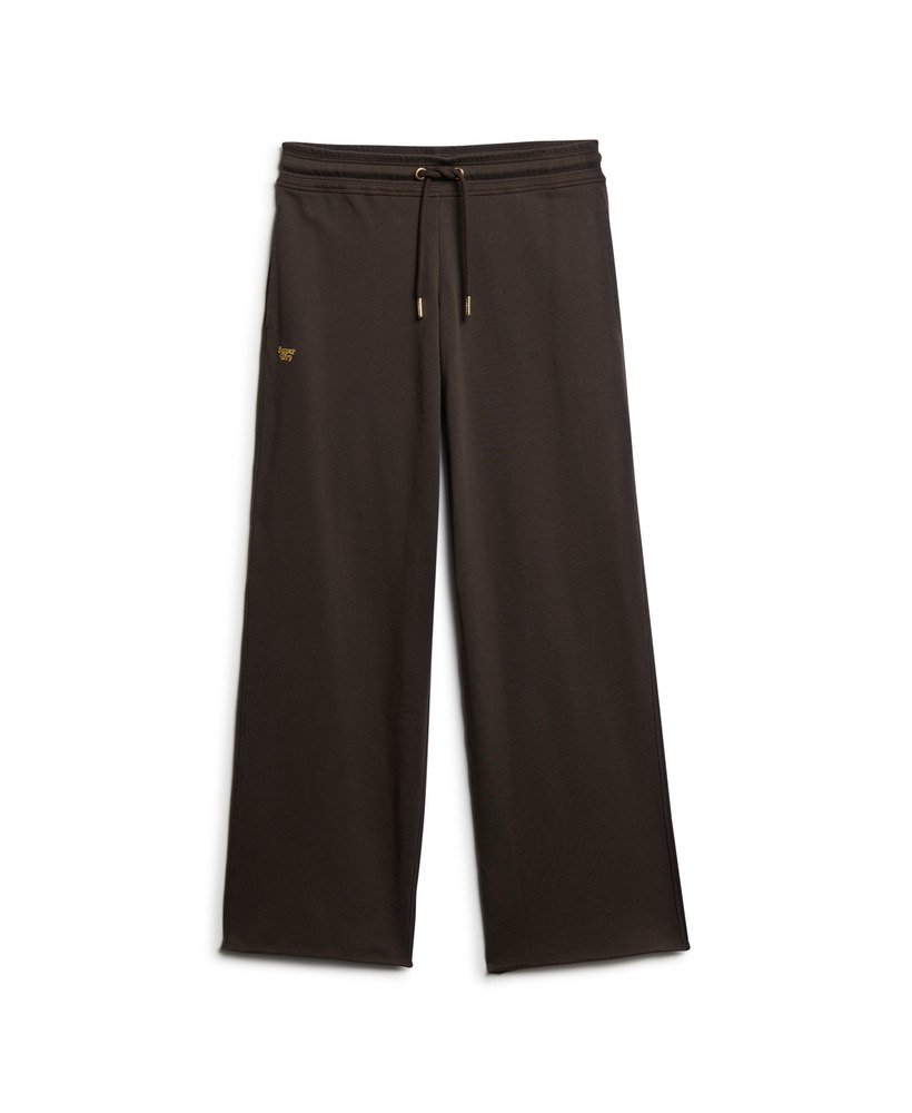 essential logo straight joggers in bison black