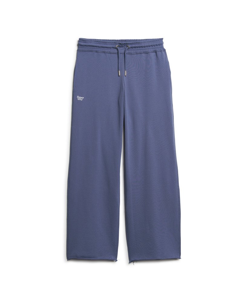 essential logo rechte joggingbroek in marineblauw