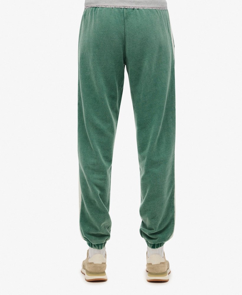 athletic essentials vintage joggingbroek met zijstrepen in dennengroen
