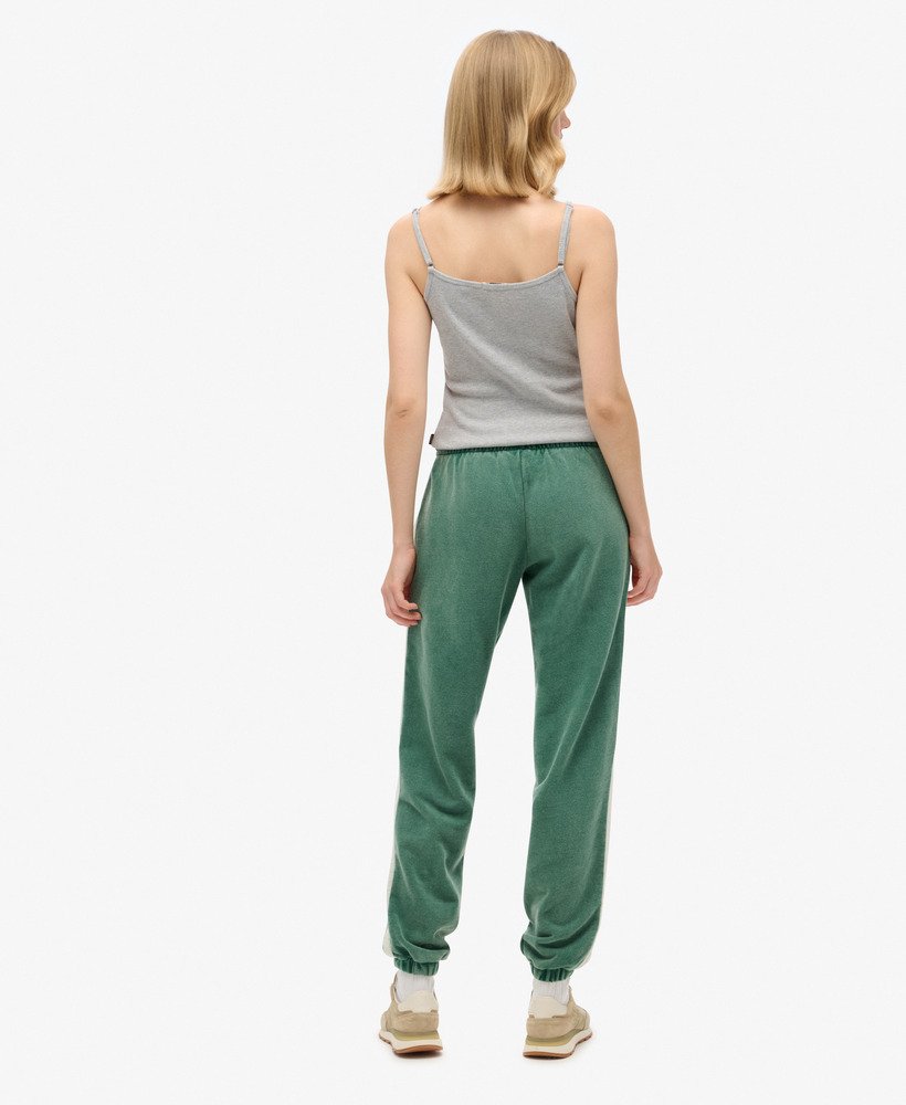 athletic essentials vintage joggingbroek met zijstrepen in dennengroen