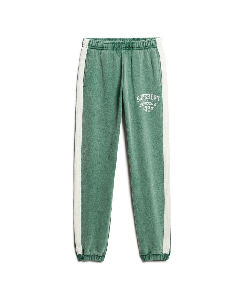 athletic essentials vintage joggingbroek met zijstrepen in dennengroen